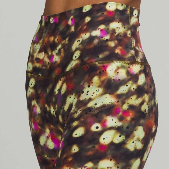 Lululemon Align High-Rise Pant 25" Soft Focus Splatter Green Multi  SZ 6 - Picture 12 of 13